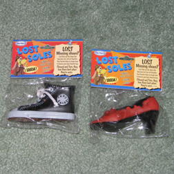 Toy shoes for dogs.