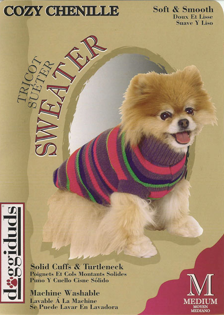Chenille dog sweater.