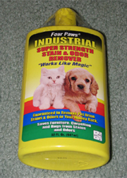 Industrial strength stain remover.
